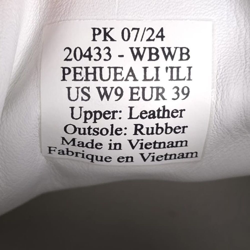 OLUKAI PEHUEA LI ILI New Bright White LEATHER Everyday Sneakers 9 Women Comfort - Picture 4 of 11